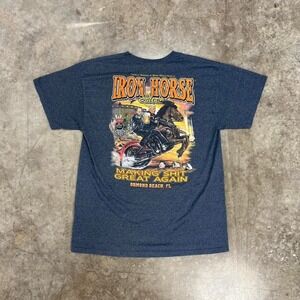 Iron Horse Saloon Rare Trump Biker Tee Size L